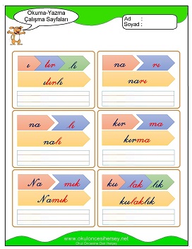 ı sesi Grubu Çalışma Sayfaları